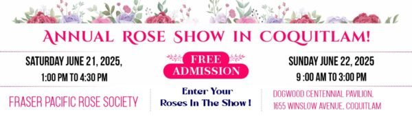 Advertisement for rose show